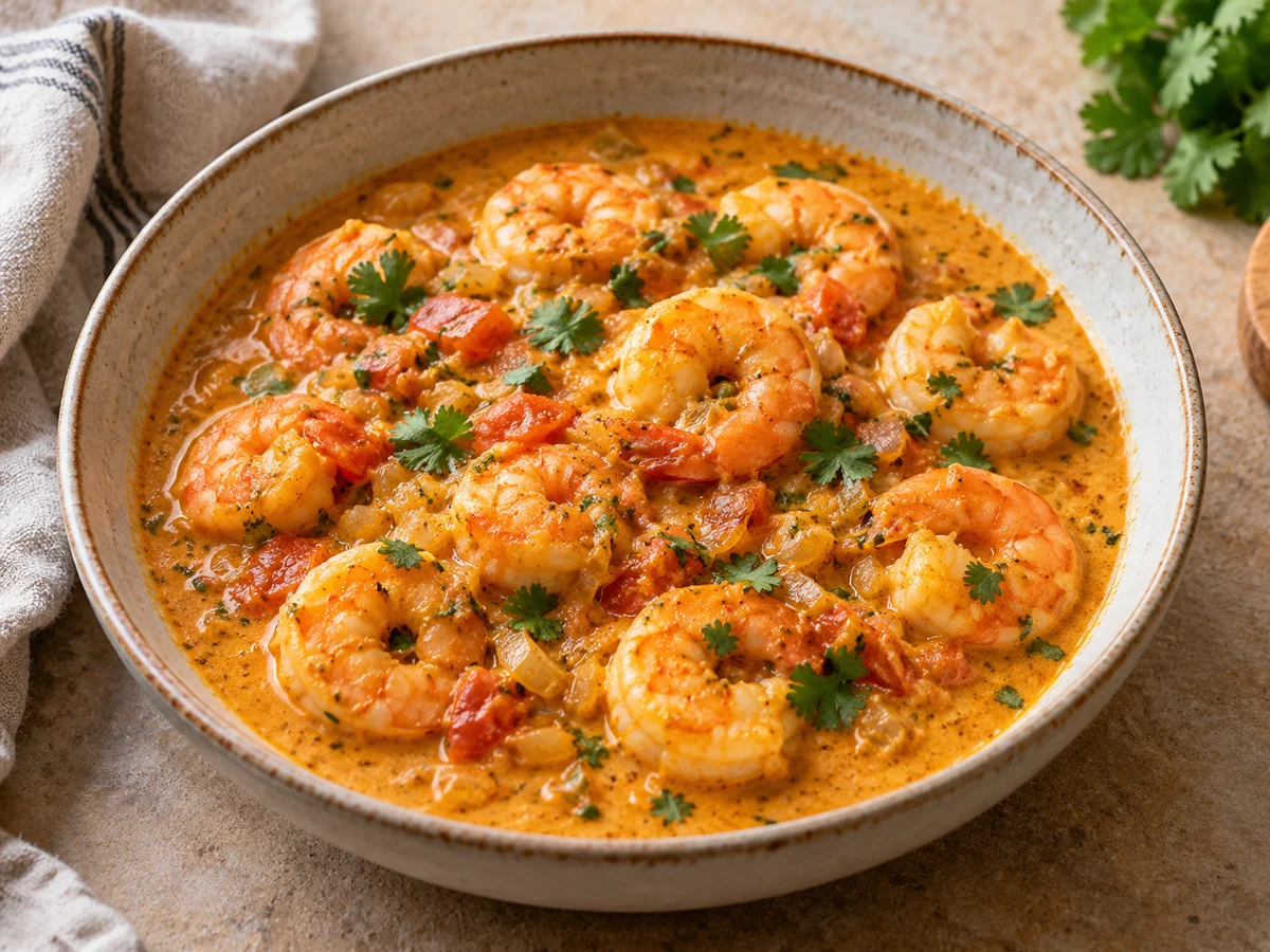 Crevettes au lait de coco