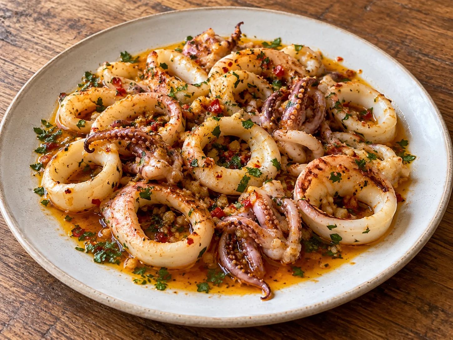 Calamars au piri-piri