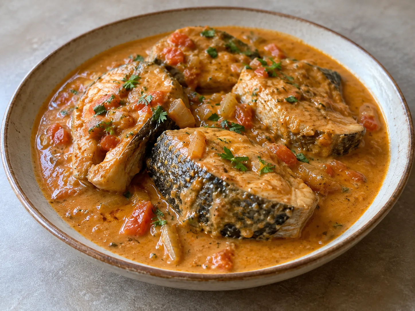 Poisson sauce arachide