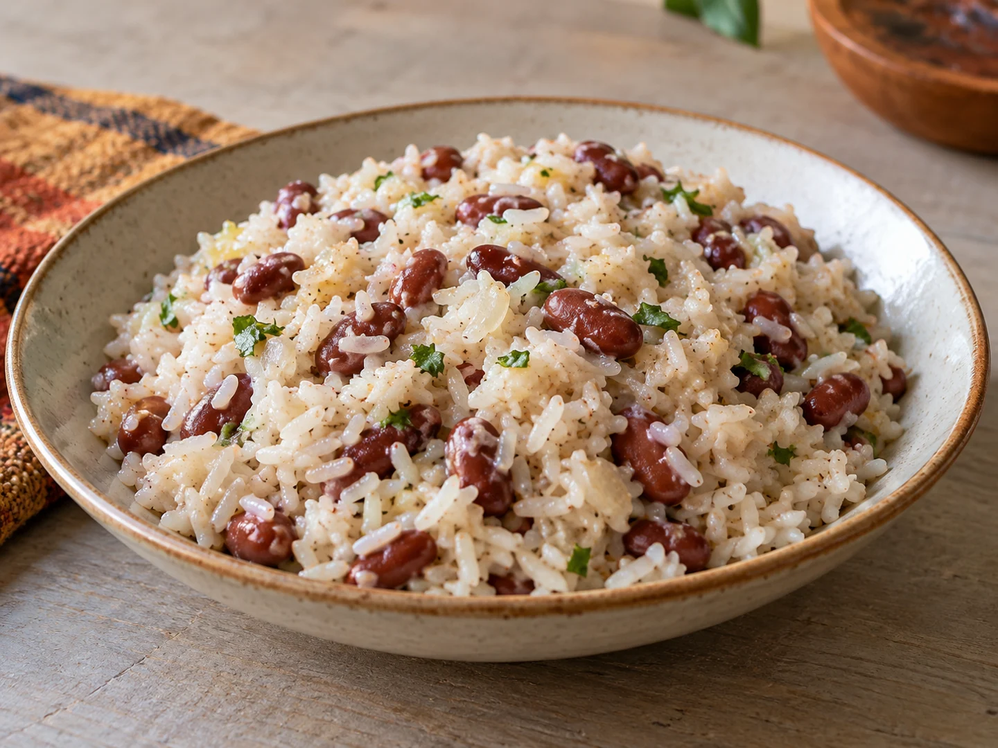 Riz aux haricots et coco