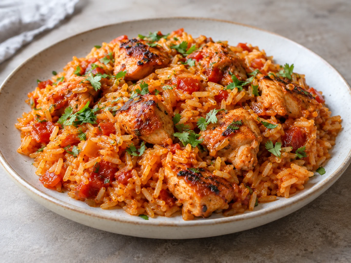 Riz au poulet piri-piri