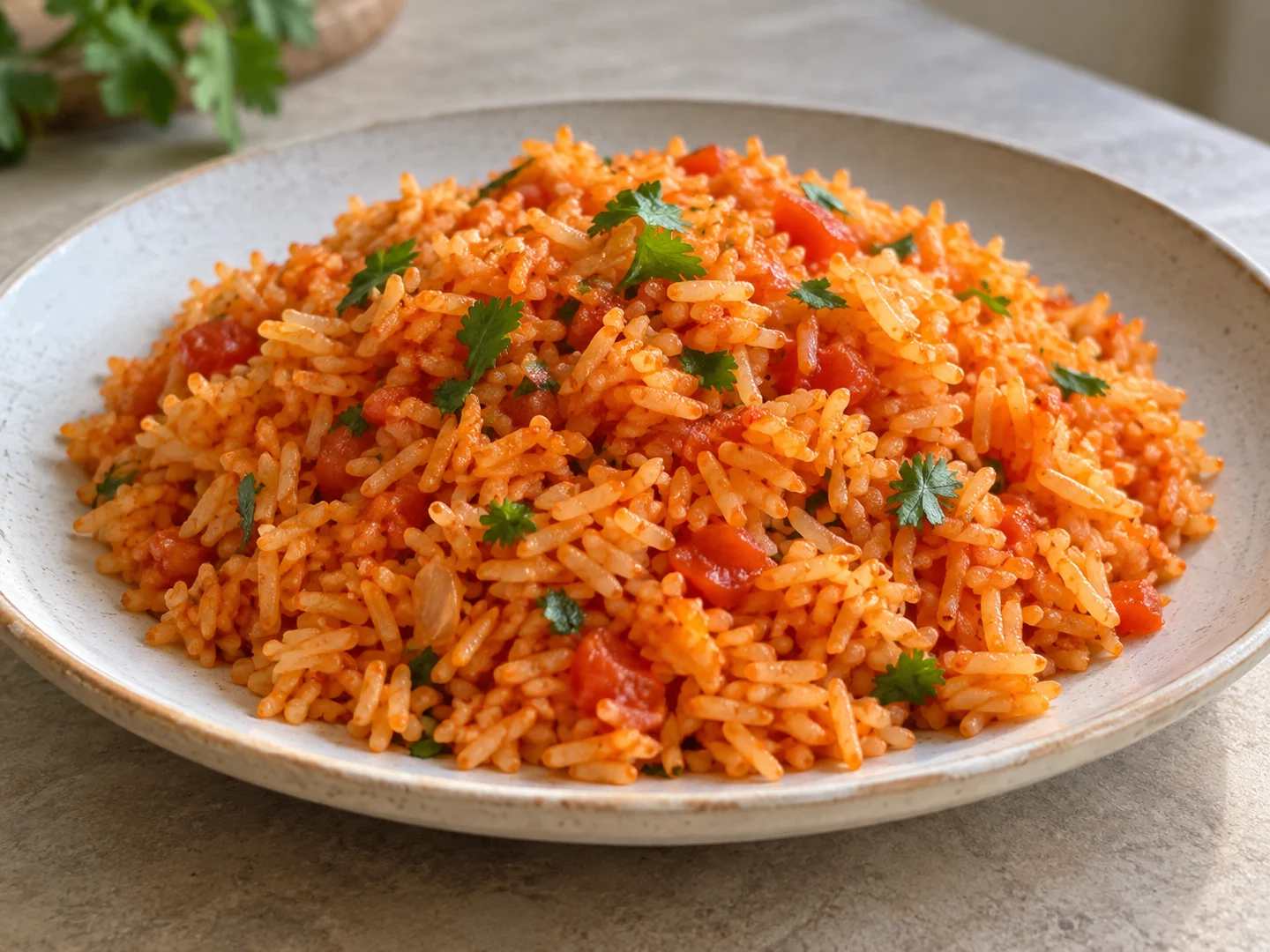 Riz tomate Ă la mozambicaine