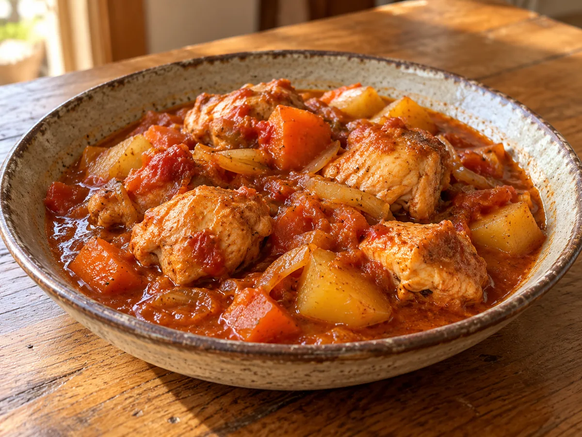 Poulet en ragoût