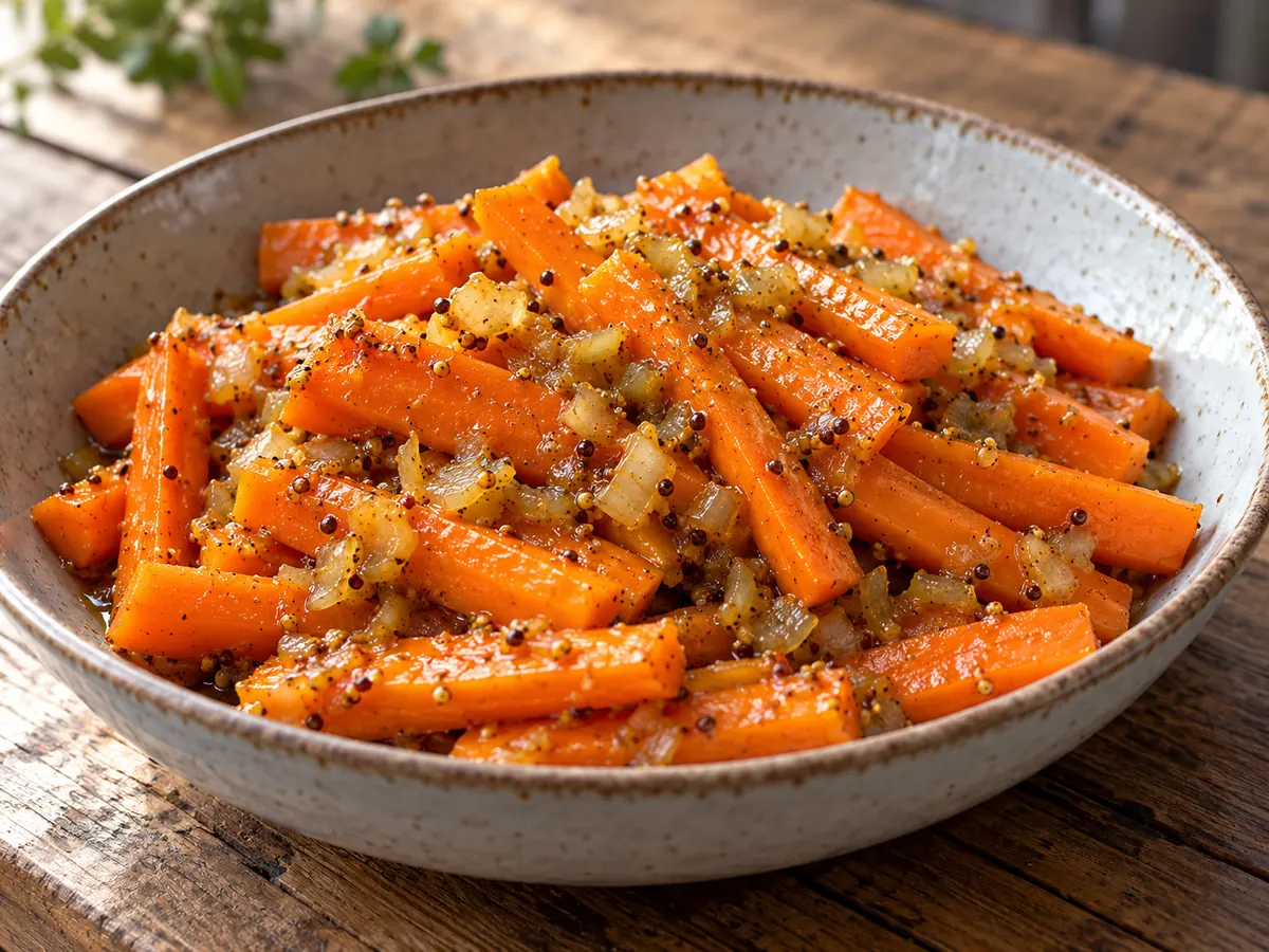 Carottes à la moutarde
