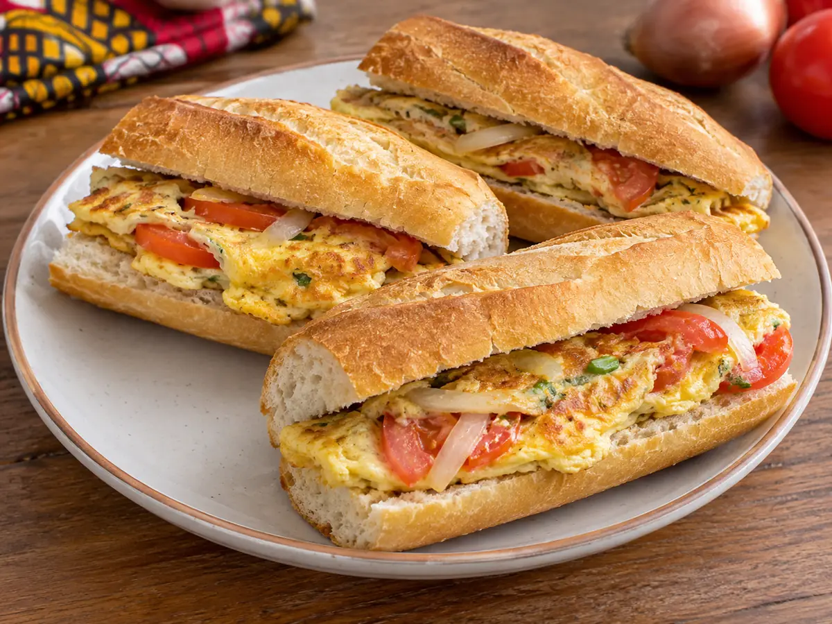 Omelette pain