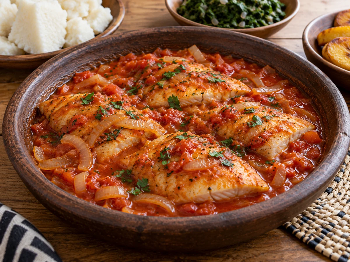 Tilapia en sauce