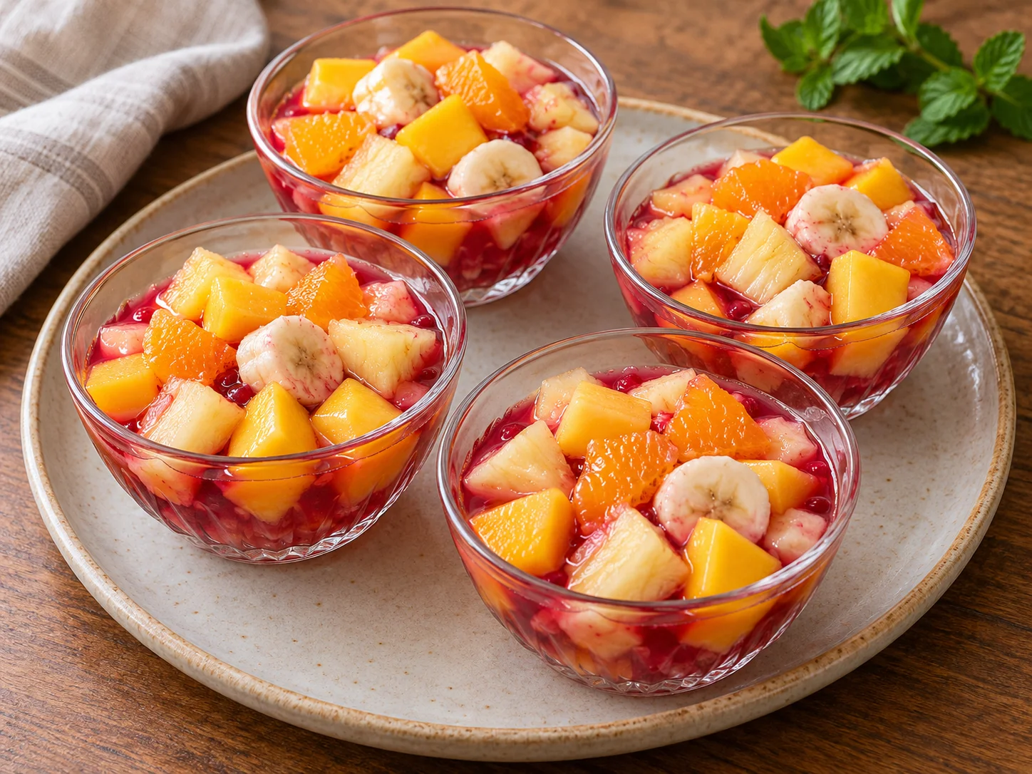 Salade de fruits au bissap