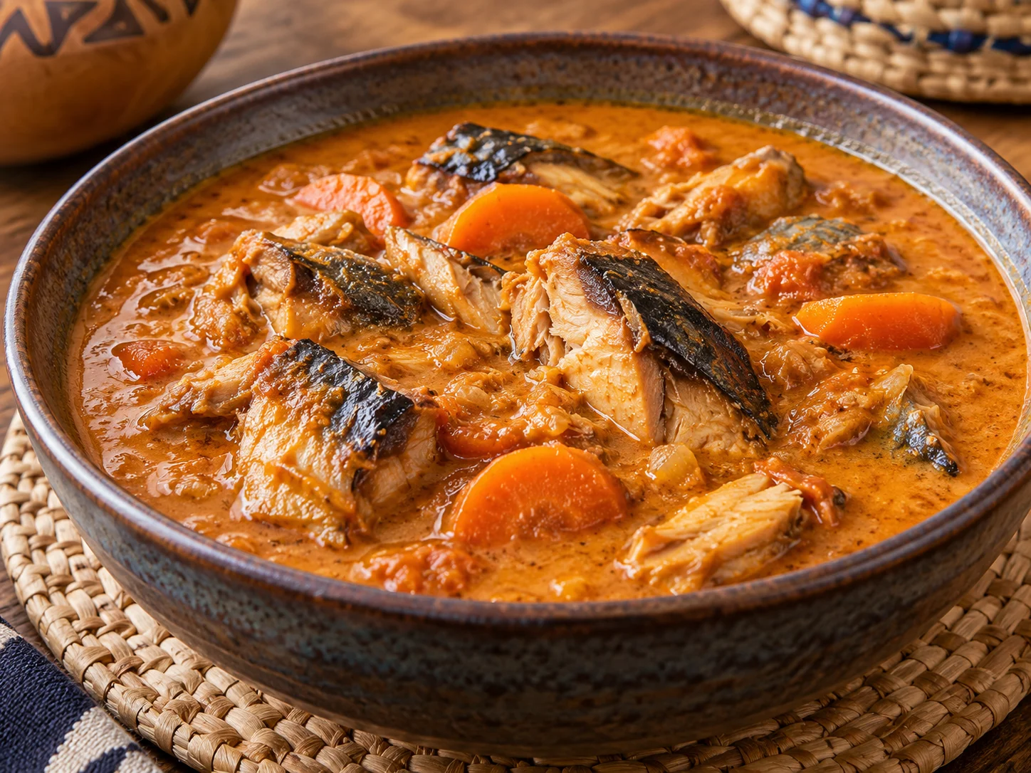 Mafé au poisson fumé
