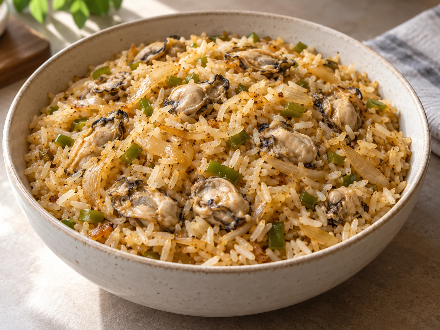 Riz aux huîtres