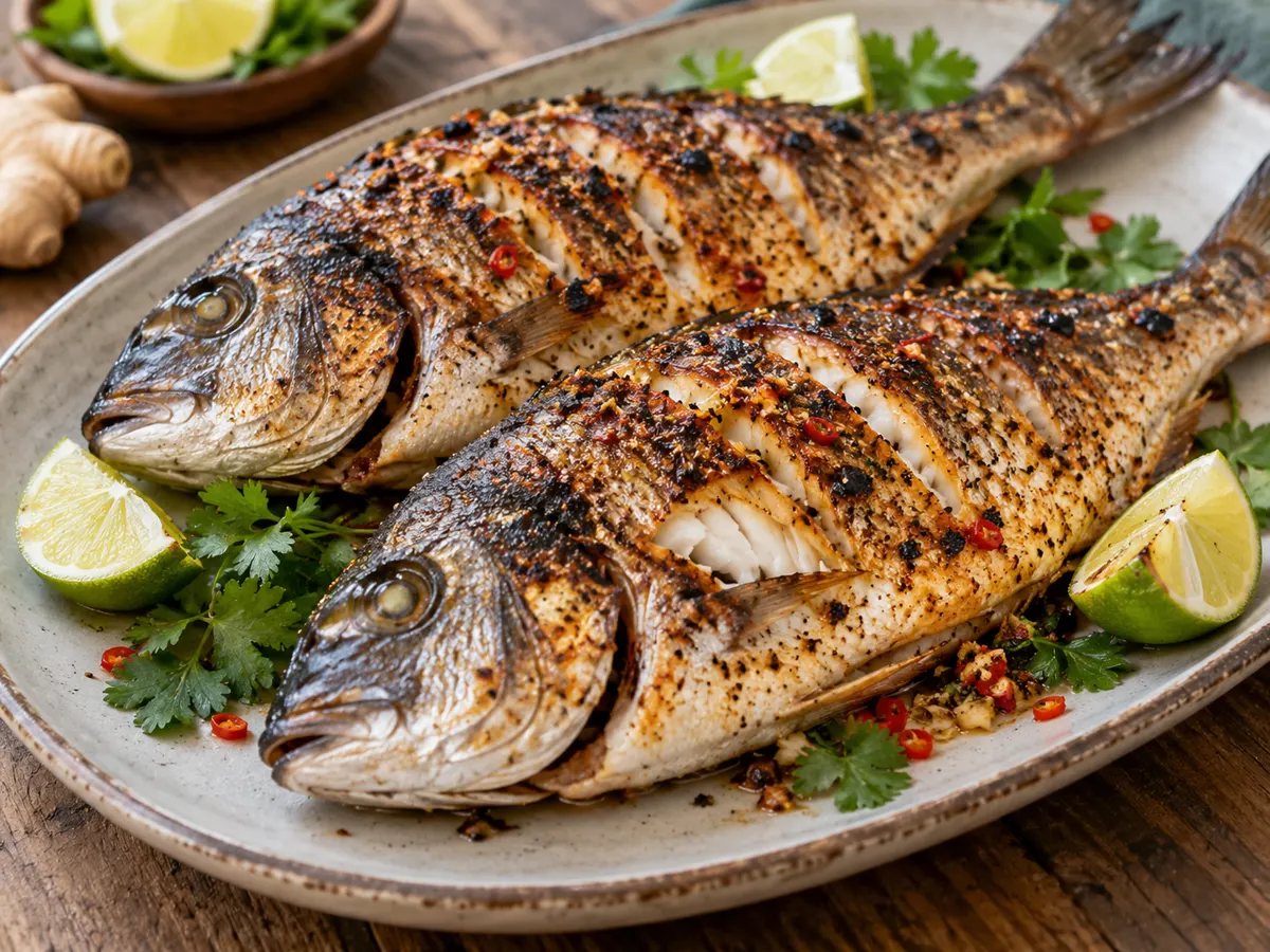 Roast fish