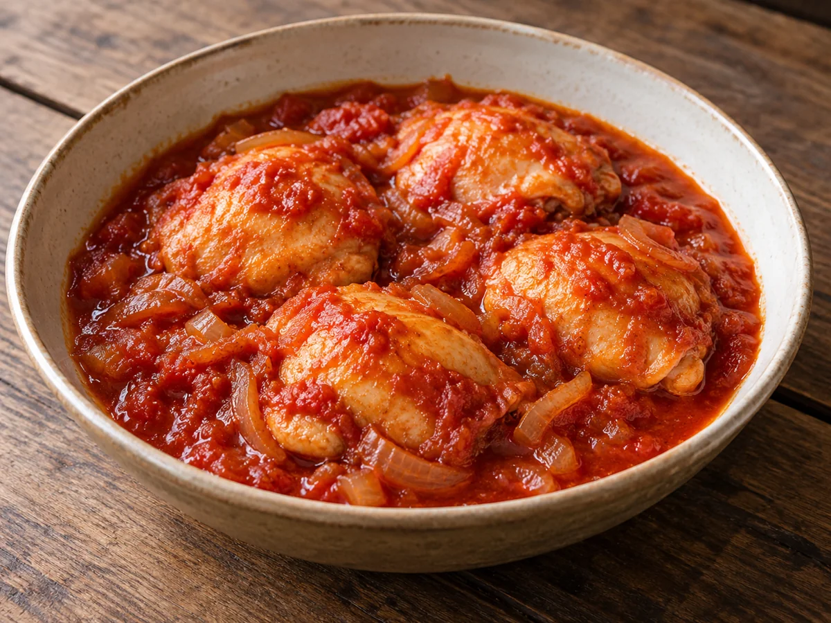 Poulet Ă la tomate