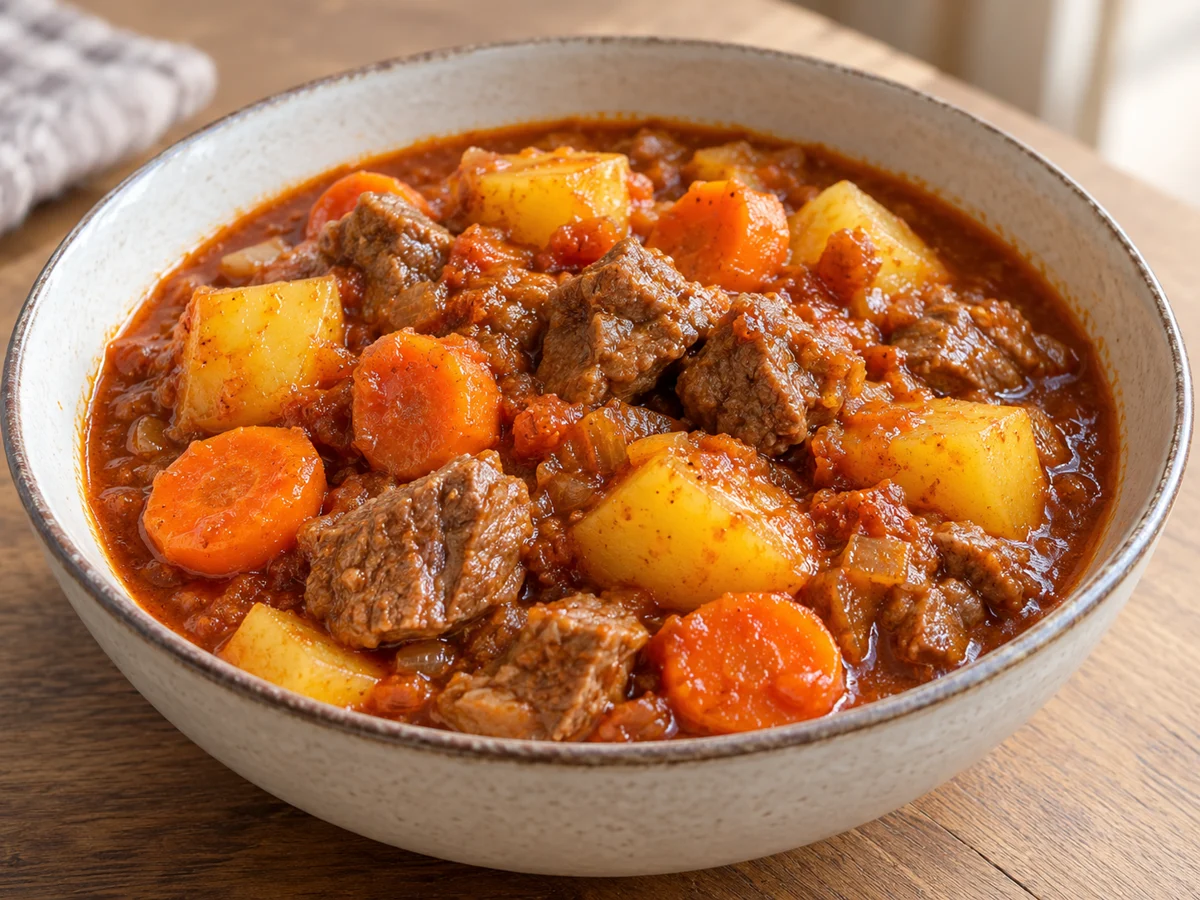 Agneau aux légumes